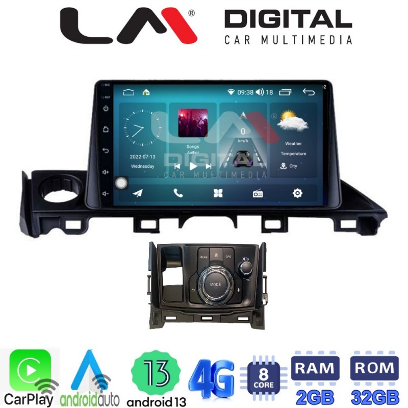 LM Digital - LM ZR8214 GPS Οθόνη OEM Multimedia Αυτοκινήτου για Mazda 6 2017 &gt; 2020 (CarPlay/AndroidAuto/BT/GPS/WIFI/GPRS)