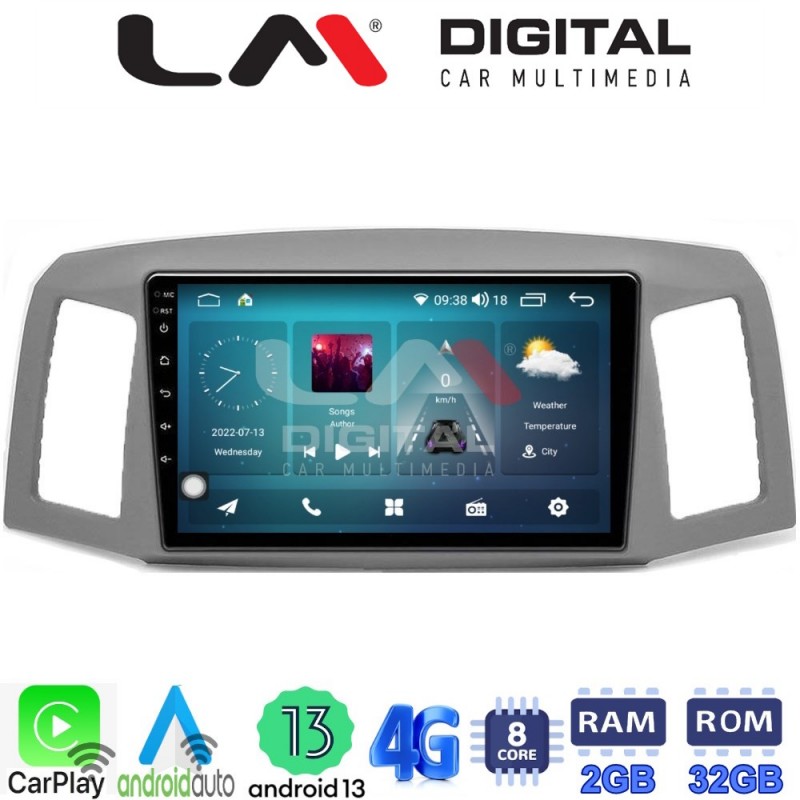 LM Digital - LM ZR8307 GPS Οθόνη OEM Multimedia Αυτοκινήτου για Jeep Grand Cherokee 2004 &gt; 2011 (CarPlay/AndroidAuto/BT/GPS/WIFI/GPRS)