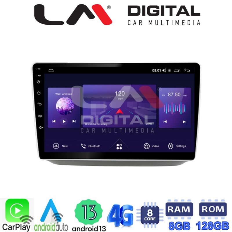 LM Digital - LM ZT8542 GPS Οθόνη OEM Multimedia Αυτοκινήτου για Skoda Fabia 2007 &gt; 2014 (CarPlay/AndroidAuto/BT/GPS/WIFI/GPRS)