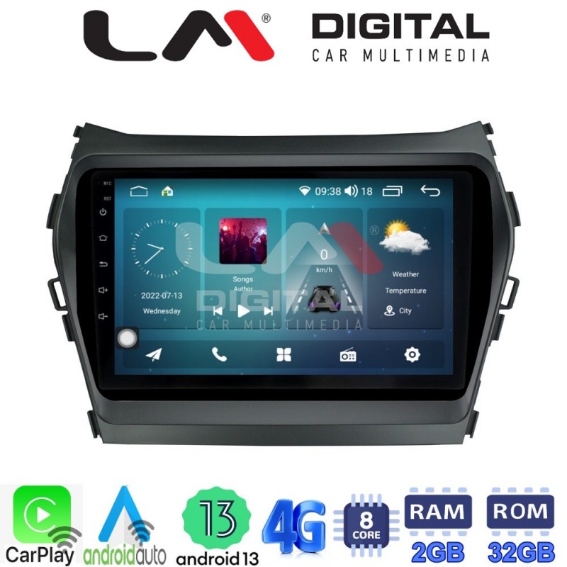 LM Digital - LM ZR8309 GPS Οθόνη OEM Multimedia Αυτοκινήτου για HY SANTA FE 2013 &gt; 2017
HY IX45 (CarPlay/AndroidAuto/BT/GPS/WIFI/GPRS)