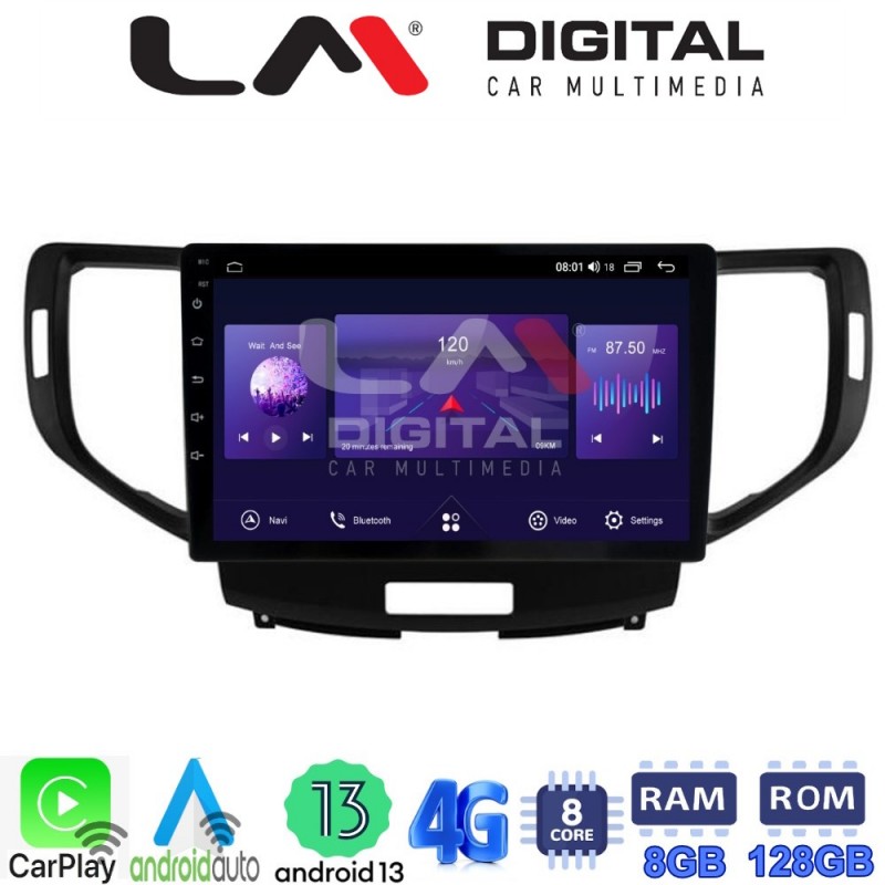 LM Digital - LM ZT8363 GPS Οθόνη OEM Multimedia Αυτοκινήτου για Honda Accord 2008 &gt; 2013 (CarPlay/AndroidAuto/BT/GPS/WIFI/GPRS)