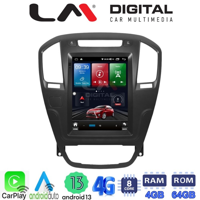 LM Digital - LM TC8114BL GPS Οθόνη OEM Multimedia τυπου Tesla 9,7inch Opel Insignia (CarPlay/AndroidAuto/BT/GPS/WIFI/GPRS)