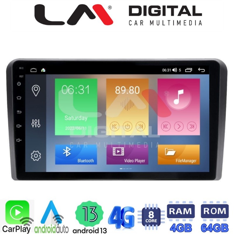 LM Digital - LM ZC8761 GPS Οθόνη OEM Multimedia Αυτοκινήτου για Honda Jazz 2019 (CarPlay/AndroidAuto/BT/GPS/WIFI/GPRS)