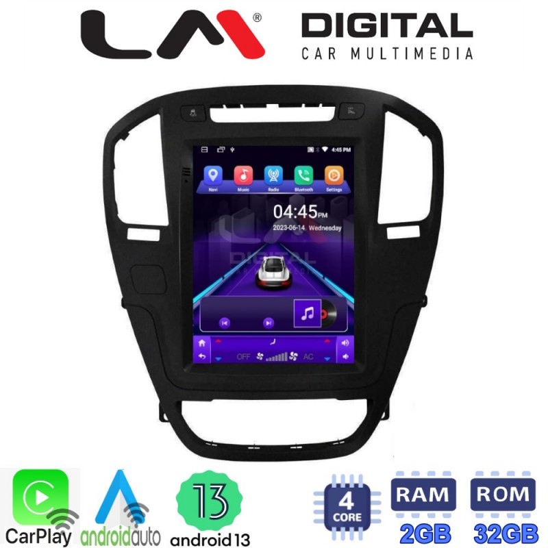 LM Digital - LM TN4114BL GPS Οθόνη OEM Multimedia τυπου Tesla 9,7inch Opel Insignia (CarPlay/AndroidAuto/BT/GPS/WIFI/GPRS)