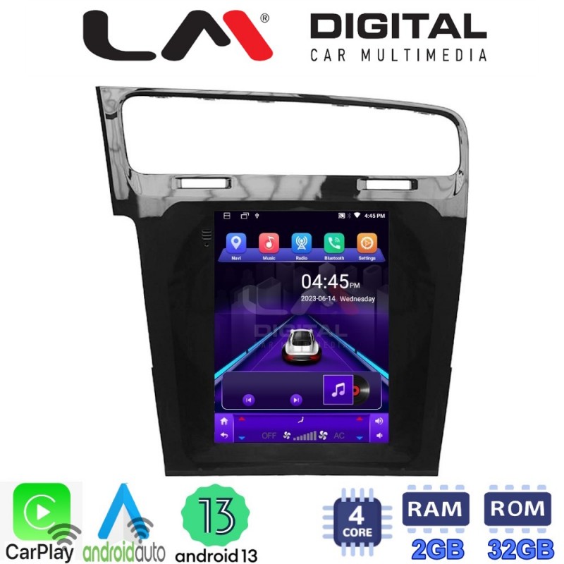 LM Digital - LM TN4591 GPS Οθόνη OEM Multimedia τυπου Tesla 9,7inch VW Golf 7 (CarPlay/AndroidAuto/BT/GPS/WIFI/GPRS)