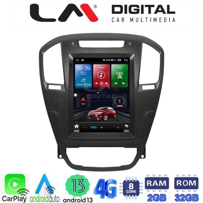 LM Digital - LM TR8114BL GPS Οθόνη OEM Multimedia τυπου Tesla 9,7inch Opel Insignia (CarPlay/AndroidAuto/BT/GPS/WIFI/GPRS)