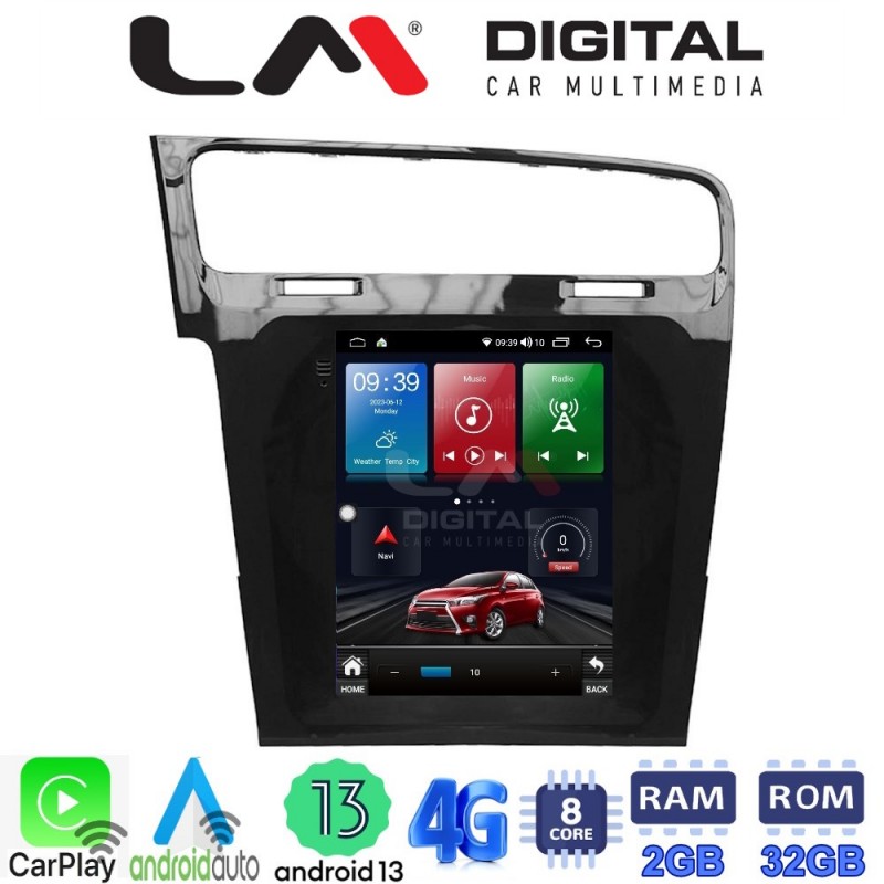 LM Digital - LM TR8591 GPS Οθόνη OEM Multimedia τυπου Tesla 9,7inch VW Golf 7 (CarPlay/AndroidAuto/BT/GPS/WIFI/GPRS)