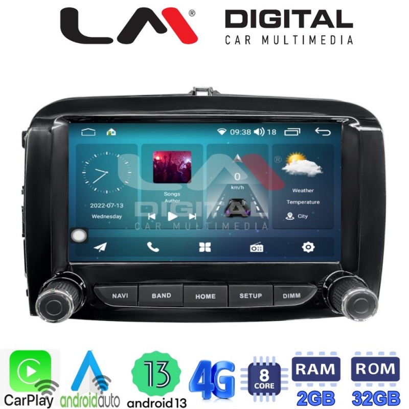 LM Digital - LM R8500 GPS Οθόνη OEM Multimedia Αυτοκινήτου για Fiat 500X 2014 &gt; 2018 (CarPlay/AndroidAuto/BT/GPS/WIFI/GPRS)