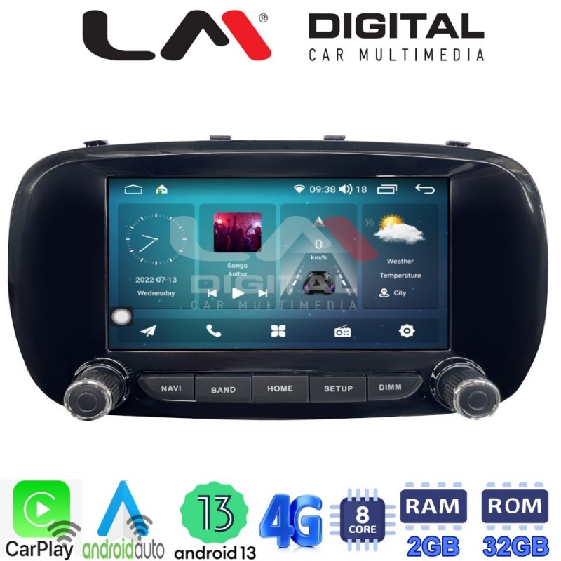 LM Digital - LM R8199 GPS Οθόνη OEM Multimedia Αυτοκινήτου για FIAT 500X 2014&gt; (CarPlay/AndroidAuto/BT/GPS/WIFI/GPRS)