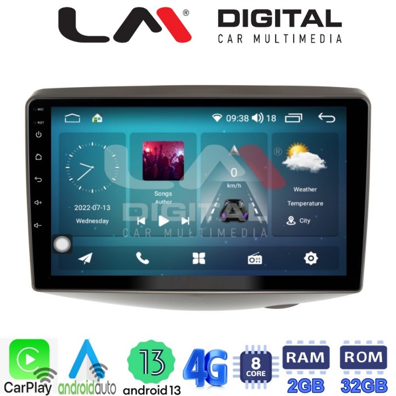 LM Digital - LM ZR8402 GPS Οθόνη OEM Multimedia Αυτοκινήτου για Toyota Yaris 1999 &gt; 2004 (CarPlay/AndroidAuto/BT/GPS/WIFI/GPRS)