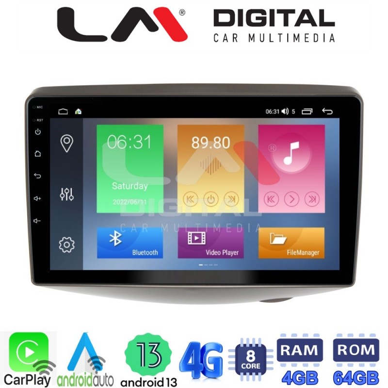 LM Digital - LM ZC8402 GPS Οθόνη OEM Multimedia Αυτοκινήτου για Toyota Yaris 1999 &gt; 2004 (CarPlay/AndroidAuto/BT/GPS/WIFI/GPRS)