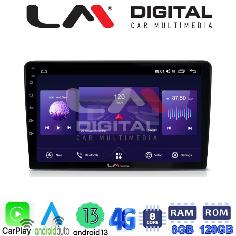 LM Digital - LM ZT8256 GPS Οθόνη OEM Multimedia Αυτοκινήτου για Mazda 2 2002 &gt; 2007 (CarPlay/AndroidAuto/BT/GPS/WIFI/GPRS)