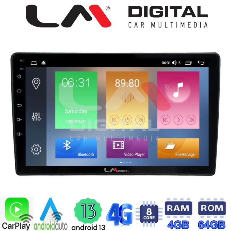 LM Digital - LM ZC8458 GPS Οθόνη OEM Multimedia Αυτοκινήτου για Nissan Micra 2014 &gt; 2016 (CarPlay/AndroidAuto/BT/GPS/WIFI/GPRS)