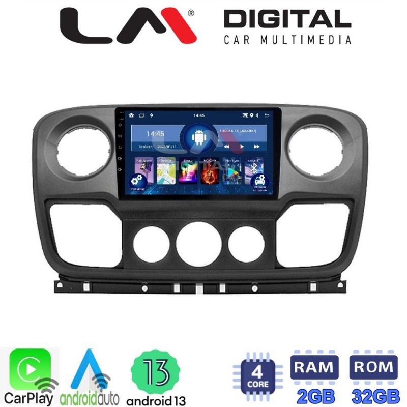 LM Digital - LM ZN4503 GPS Οθόνη OEM Multimedia Αυτοκινήτου για NISSAN NV400 2011 &gt; 2020
OPEL Movano 2011&gt; 2020
RENAULT Master III 2010 &gt; 2019 (CarPlay/AndroidAuto/BT/GPS/WIFI/GPRS)