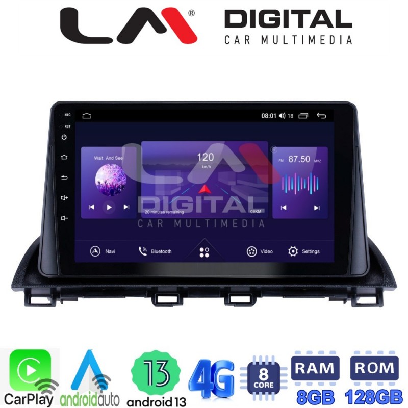 LM Digital - LM ZT8441 GPS Οθόνη OEM Multimedia Αυτοκινήτου για Mazda CX4 2014 &gt; (CarPlay/AndroidAuto/BT/GPS/WIFI/GPRS)