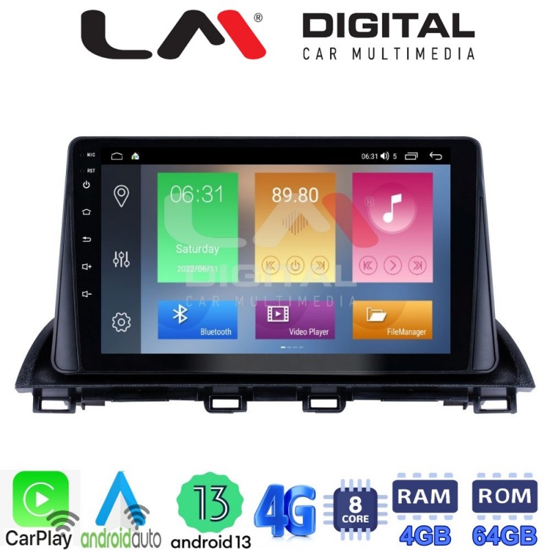 LM Digital - LM ZC8441 GPS Οθόνη OEM Multimedia Αυτοκινήτου για Mazda CX4 2014 &gt; (CarPlay/AndroidAuto/BT/GPS/WIFI/GPRS)