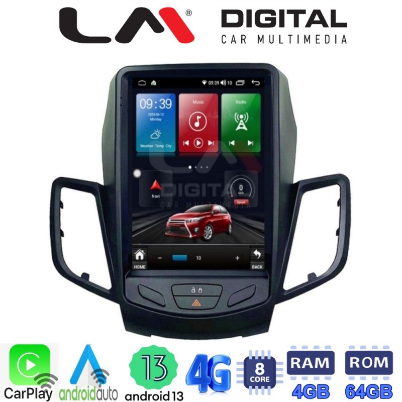 LM Digital - LM TC8152 GPS Οθόνη OEM Multimedia τυπου Tesla 9,7inch Ford Fiesta 2008 - 2017  (CarPlay/AndroidAuto/BT/GPS/WIFI/GPRS)