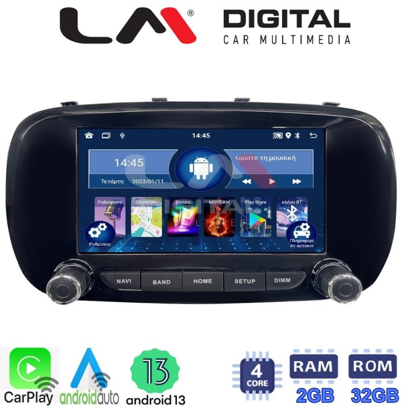 LM Digital - LM N4199 GPS Οθόνη OEM Multimedia Αυτοκινήτου για FIAT 500X 2014&gt; (CarPlay/AndroidAuto/BT/GPS/WIFI/GPRS)