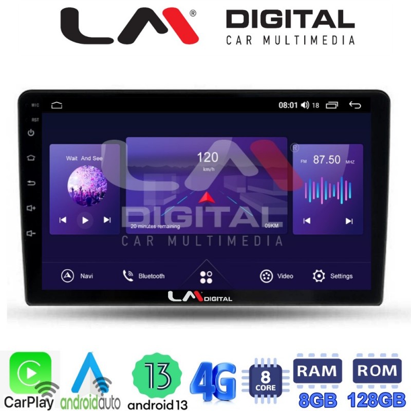 LM Digital - LM ZT8452 GPS Οθόνη OEM Multimedia Αυτοκινήτου για Ford Fiesta 2019&gt; (CarPlay/AndroidAuto/BT/GPS/WIFI/GPRS)