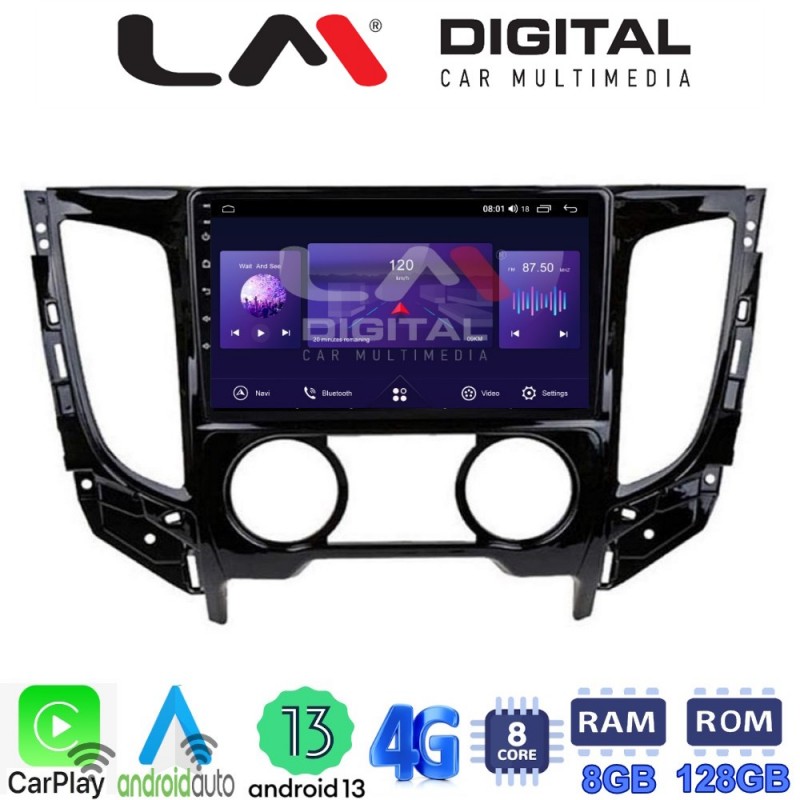 LM Digital - LM ZT8230A GPS Οθόνη OEM Multimedia Αυτοκινήτου για Mitsubishi L200 2014 &gt;Μόνο για αυτοκίνητα με Air Condition (CarPlay/AndroidAuto/BT/GPS/WIFI/GPRS)