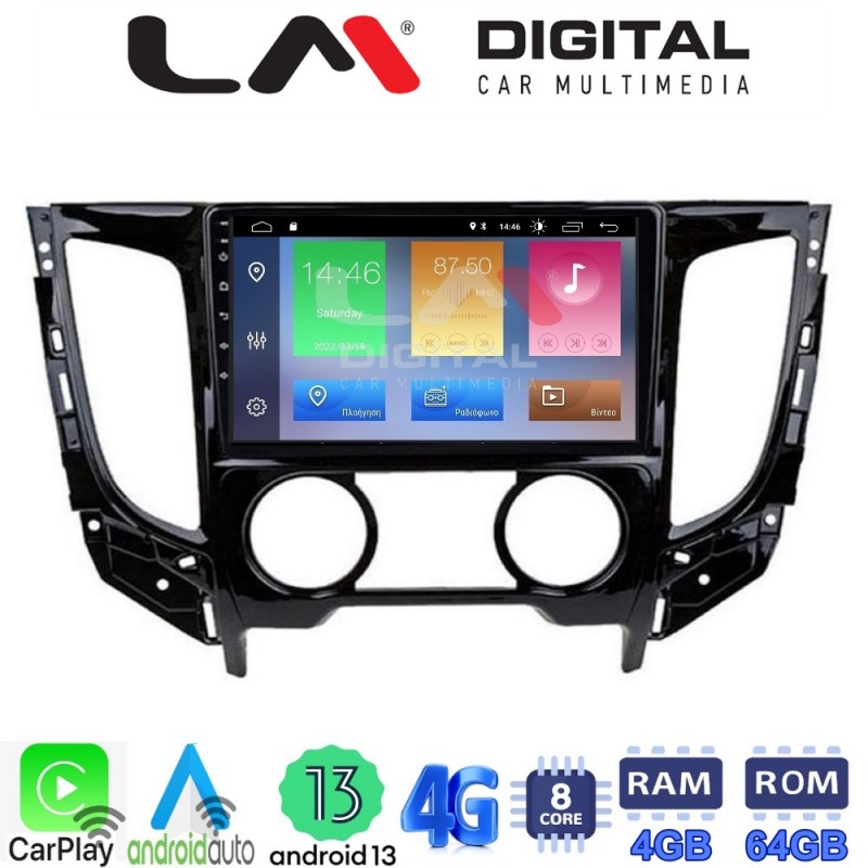 LM Digital - LM ZC8230A GPS Οθόνη OEM Multimedia Αυτοκινήτου για Mitsubishi L200 2014 &gt;Μόνο για αυτοκίνητα με Air Condition (CarPlay/AndroidAuto/BT/GPS/WIFI/GPRS)