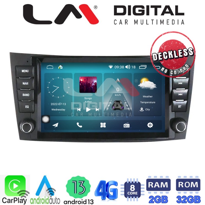 LM Digital - LM R8090 GPS Οθόνη OEM Multimedia Αυτοκινήτου για MERCEDES E (W211), CLS  2003&gt;2010 (CarPlay/AndroidAuto/BT/GPS/WIFI/GPRS)