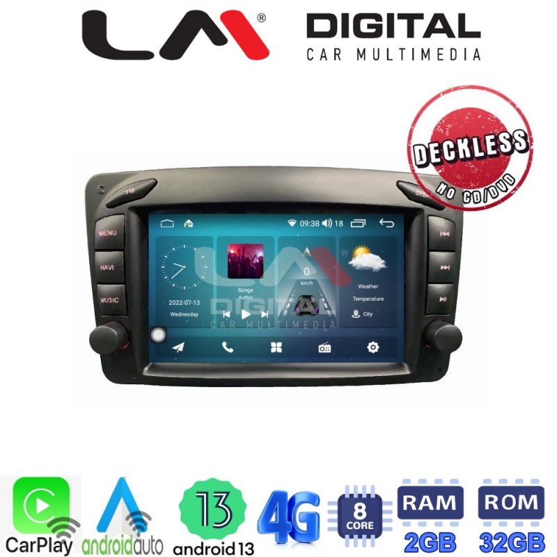 LM Digital - LM R8171 GPS Οθόνη OEM Multimedia Αυτοκινήτου για Mercedec C class (W203) 1999-2003  (CarPlay/AndroidAuto/BT/GPS/WIFI/GPRS)