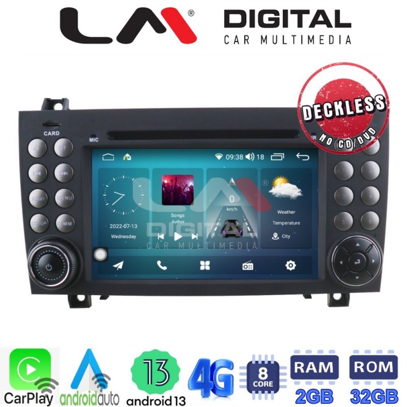 LM Digital - LM R8096 GPS Οθόνη OEM Multimedia Αυτοκινήτου για MERCEDES SLK (R171) 04&gt;10 (CarPlay/AndroidAuto/BT/GPS/WIFI/GPRS)