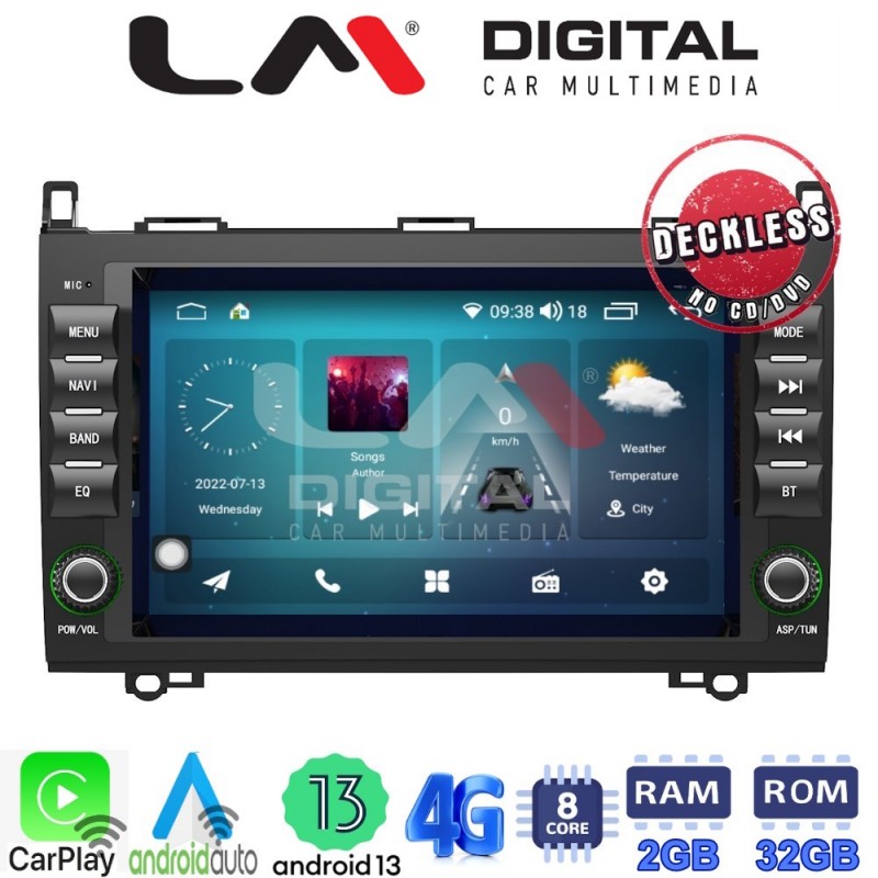 LM Digital - LM R8068 GPS Οθόνη OEM Multimedia Αυτοκινήτου για MERCEDES A (W169),B (W245) SPRINTER-VITO-VIANO (CarPlay/AndroidAuto/BT/GPS/WIFI/GPRS)