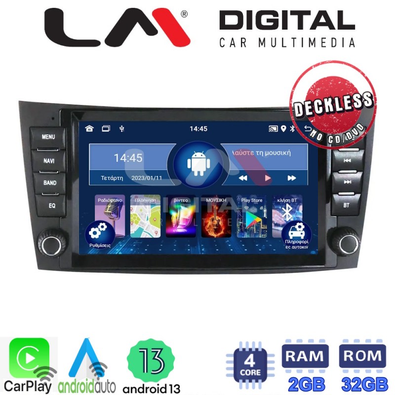 LM Digital - LM N4090 GPS Οθόνη OEM Multimedia Αυτοκινήτου για MERCEDES E (W211), CLS  2003&gt;2010 (CarPlay/AndroidAuto/BT/GPS/WIFI)