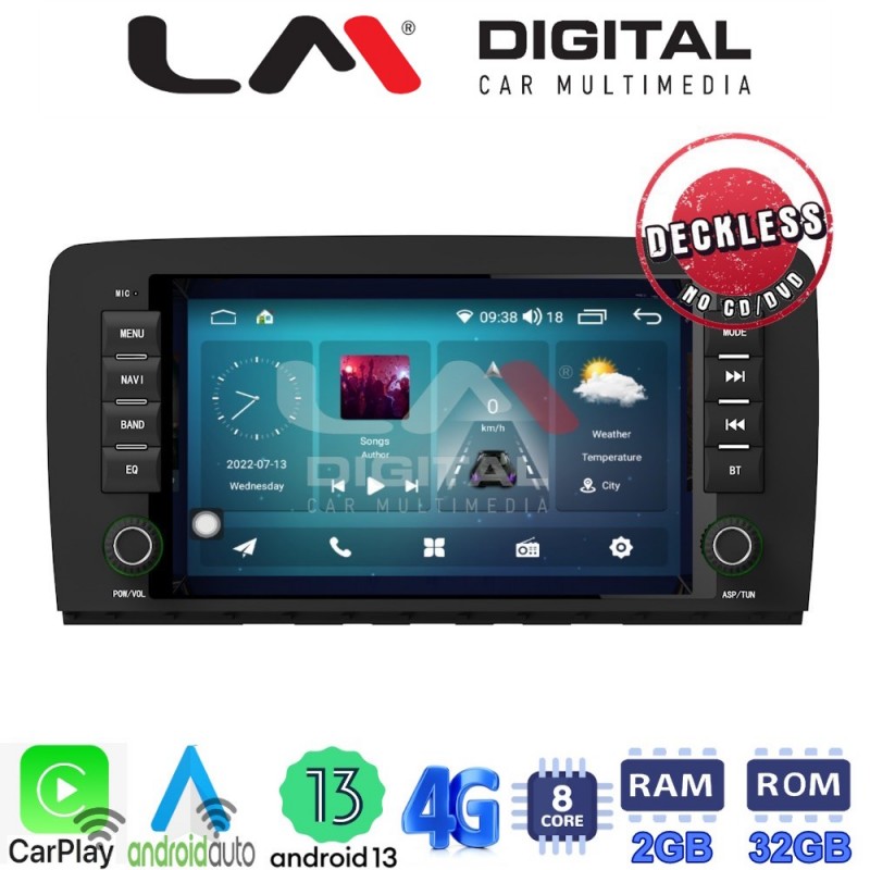 LM Digital - LM R8215 GPS Οθόνη OEM Multimedia Αυτοκινήτου για Benz R-class 2006-2014 (W251) (CarPlay/AndroidAuto/BT/GPS/WIFI/GPRS)