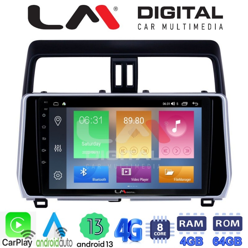 LM Digital - LM ZC8400 GPS Οθόνη OEM Multimedia Αυτοκινήτου για Toytota Land Cruiser 2019&gt; (CarPlay/AndroidAuto/BT/GPS/WIFI/GPRS)