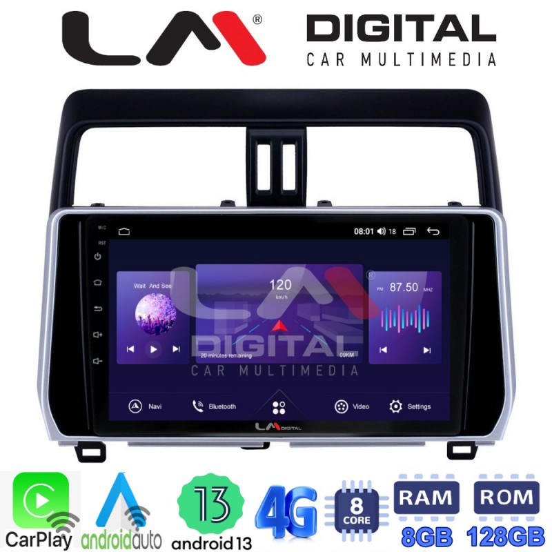 LM Digital - LM ZT8400 GPS Οθόνη OEM Multimedia Αυτοκινήτου για Toytota Land Cruiser 2019&gt; (CarPlay/AndroidAuto/BT/GPS/WIFI/GPRS)