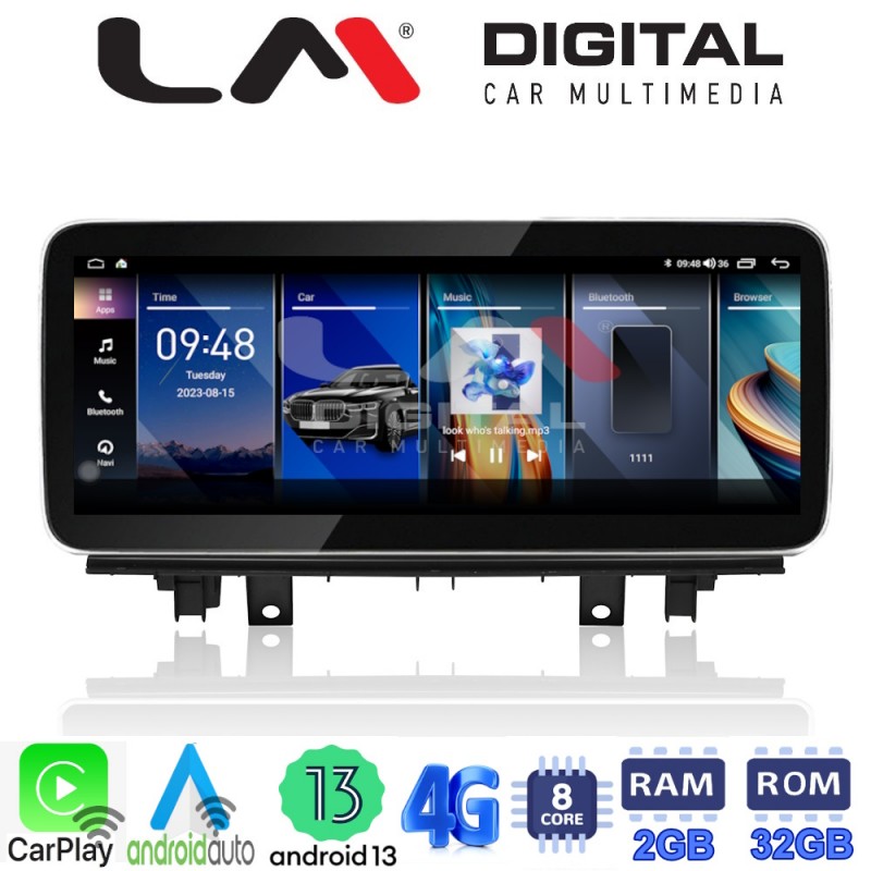 LM Digital - LM GH2 225 EVO Οθόνη OEM Multimedia Αυτοκινήτου για BMW X1 (F48) 2015 &gt; 2016 με σύστημα EVO (CarPlay/AndroidAuto/BT/GPS/WIFI/GPRS)