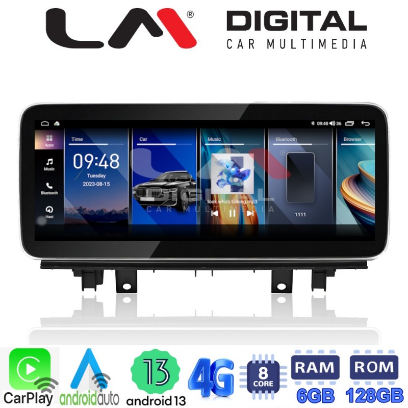 LM Digital - LM GH6 225 EVO Οθόνη OEM Multimedia Αυτοκινήτου για BMW X1 (F48) 2015 &gt; 2016 με σύστημα EVO (CarPlay/AndroidAuto/BT/GPS/WIFI/GPRS)