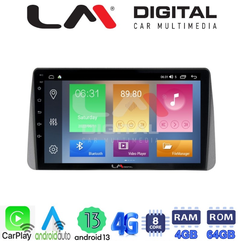 LM Digital - LM ZC8749 GPS Οθόνη OEM Multimedia Αυτοκινήτου για Fiat Tipo 2015 &gt; 2019 (CarPlay/AndroidAuto/BT/GPS/WIFI/GPRS)