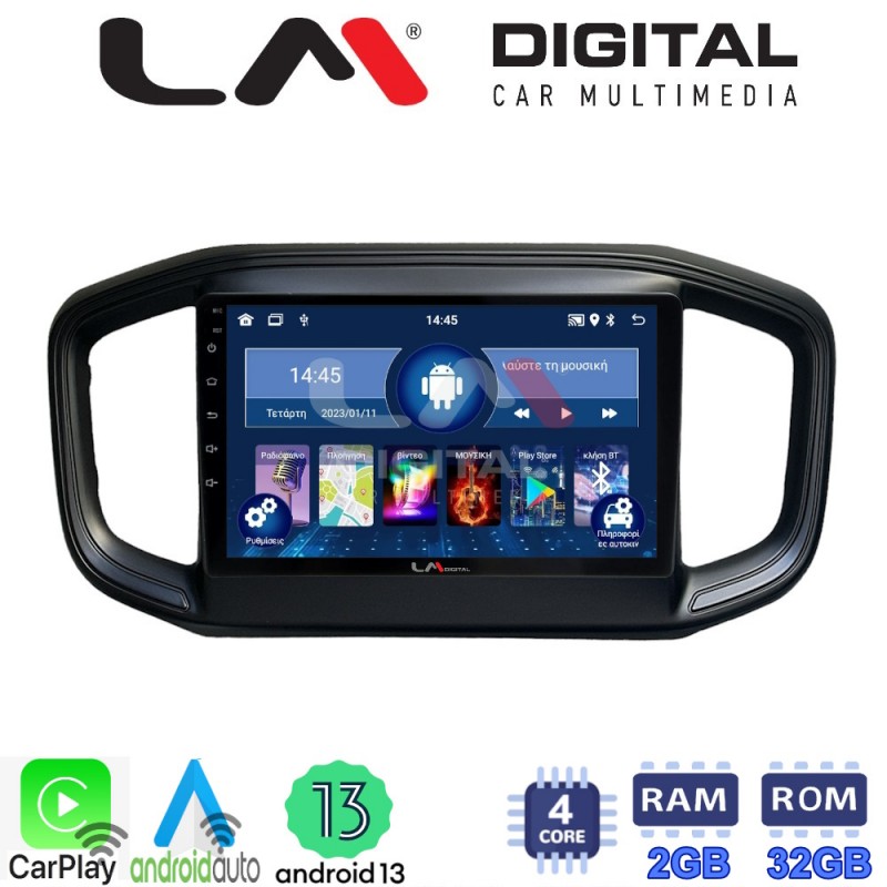 LM Digital - LM ZN4259 GPS Οθόνη OEM Multimedia Αυτοκινήτου για Fiat Strada 2021 &gt;Προσοχή! Δείτε την φίσα του εργοστασιακού μηχανήματος και ενημερώστε το τεχνικό τμήμα πριν την παραγγελία. (CarPlay/AndroidAuto/BT/GPS/WIFI/GPRS)