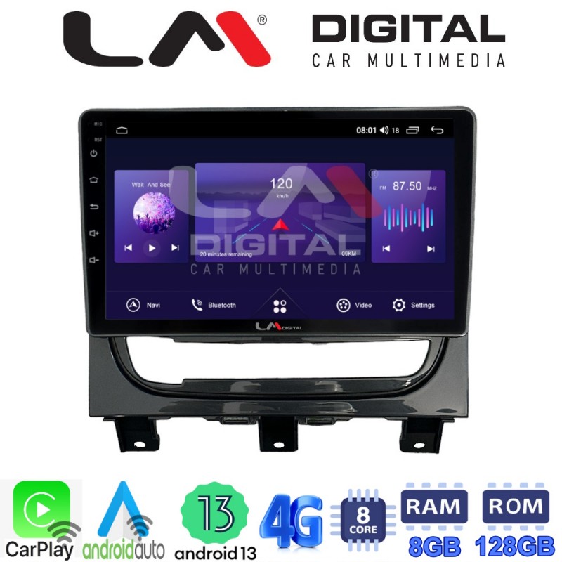 LM Digital - LM ZT8257 GPS Οθόνη OEM Multimedia Αυτοκινήτου για Fiat Strada 2012 &gt; 2020 (CarPlay/AndroidAuto/BT/GPS/WIFI/GPRS)