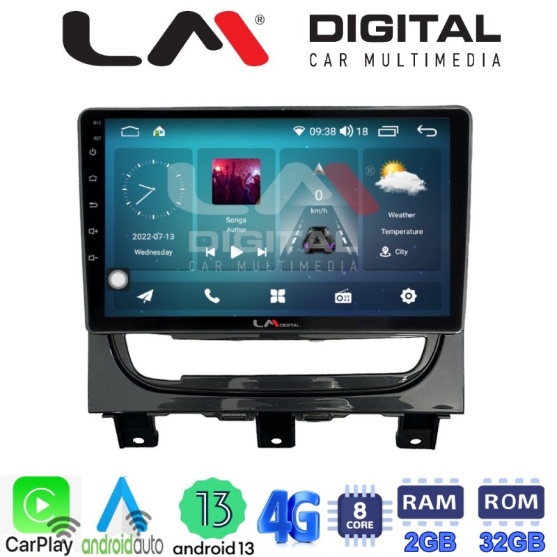 LM Digital - LM ZR8257 GPS Οθόνη OEM Multimedia Αυτοκινήτου για Fiat Strada 2012 &gt; 2020 (CarPlay/AndroidAuto/BT/GPS/WIFI/GPRS)