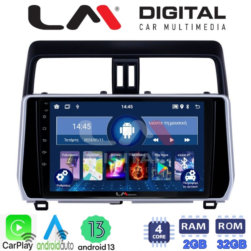 LM Digital - LM ZN4400 GPS Οθόνη OEM Multimedia Αυτοκινήτου για Toytota Land Cruiser 2019&gt; (CarPlay/AndroidAuto/BT/GPS/WIFI/GPRS)