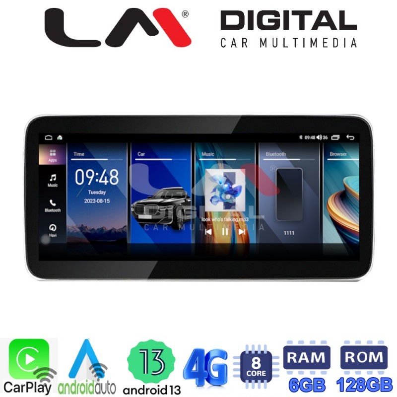 LM Digital - LM GH6 396 CIC Οθόνη OEM Multimedia Αυτοκινήτου για BMW SERIES 3/M3 (E90-E91-E92) 2008 &gt; 2012BMW SERIES 5/M5 (E60) 2005 &gt; 2010BMW SERIES 6 (E64) 2008 &gt; 2012με σύστημα CIC (CarPlay/AndroidAuto/BT/GPS/WIFI/GPRS)