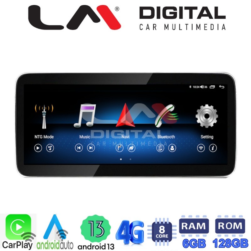 LM Digital - LM GH6 510 Οθόνη OEM Multimedia Αυτοκινήτου για MERCEDES
C CLASS (W205) 2015 &gt;
GLC (X253) 2015 &gt;
X CLASS (W470) 2017 &gt; (CarPlay/AndroidAuto/BT/GPS/WIFI/GPRS)