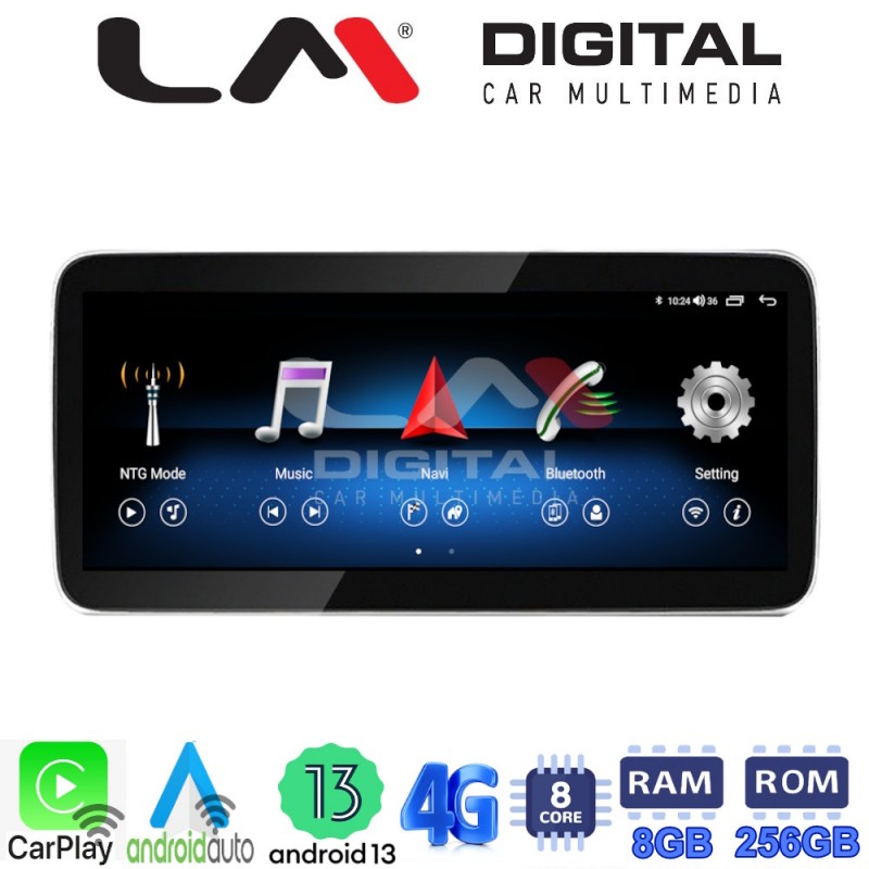 LM Digital - LM GH8 510 Οθόνη OEM Multimedia Αυτοκινήτου για MERCEDES
C CLASS (W205) 2015 &gt;
GLC (X253) 2015 &gt;
X CLASS (W470) 2017 &gt; (CarPlay/AndroidAuto/BT/GPS/WIFI/GPRS)