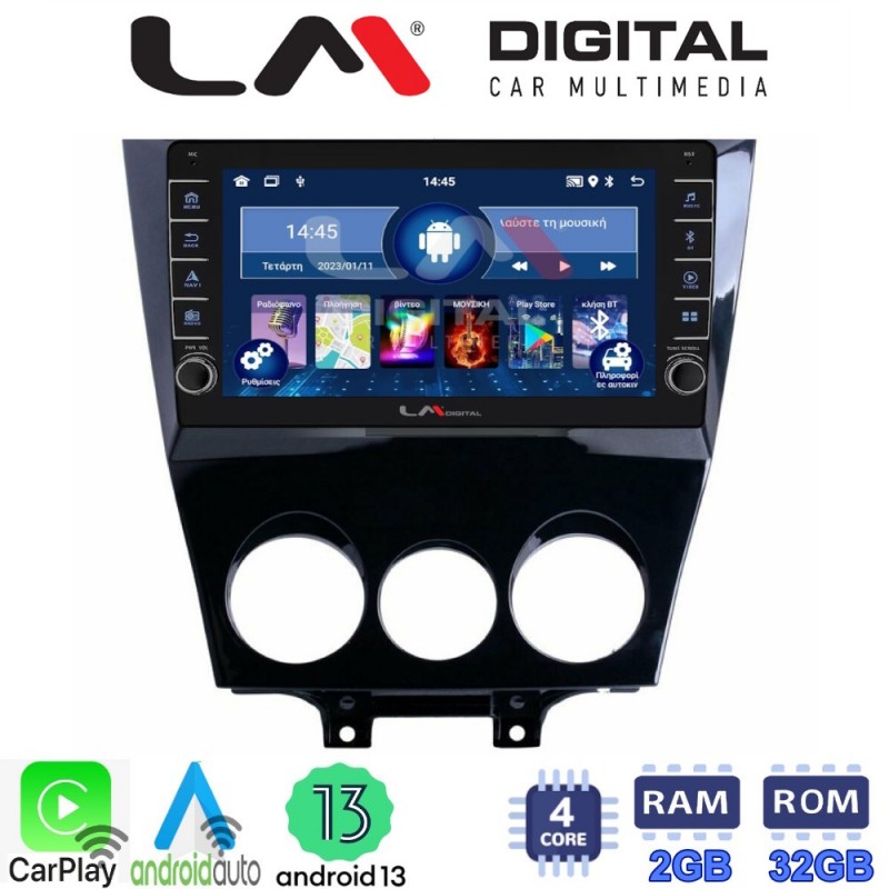 LM Digital - LM ZG4301 GPS Οθόνη OEM Multimedia Αυτοκινήτου για Mazda RX8 2001&gt;2008 (CarPlay/AndroidAuto/BT/GPS/WIFI/GPRS)