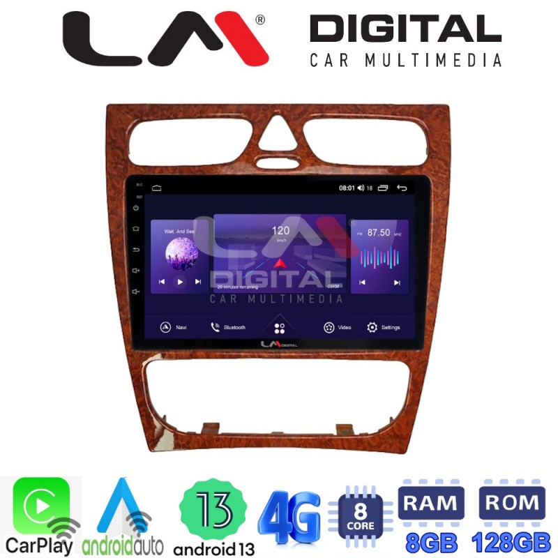 LM Digital - LM ZT8171W GPS Οθόνη OEM Multimedia Αυτοκινήτου για Mercedes C Class 1999 &gt; 2004 (Προ Facelift) (CarPlay/AndroidAuto/BT/GPS/WIFI/GPRS)