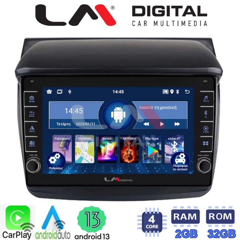 LM Digital - LM ZG4094 GPS Οθόνη OEM Multimedia Αυτοκινήτου για MITSUBISHI L200 2006 &gt; 2014 (CarPlay/AndroidAuto/BT/GPS/WIFI/GPRS)