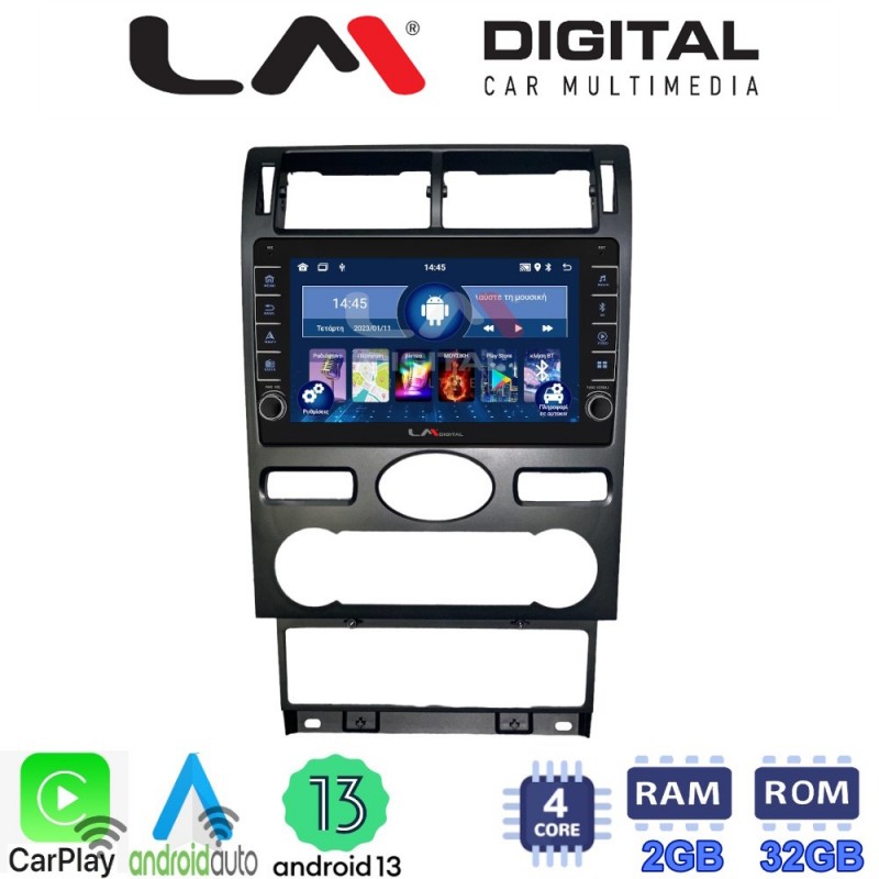 LM Digital - LM ZG4104 GPS Οθόνη OEM Multimedia Αυτοκινήτου για Ford Mondeo 2003 &gt; 2006 (CarPlay/AndroidAuto/BT/GPS/WIFI/GPRS)