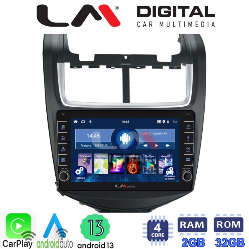 LM Digital - LM ZG4108 GPS Οθόνη OEM Multimedia Αυτοκινήτου για Chevrolet Aveo 2014&gt;2017 (CarPlay/AndroidAuto/BT/GPS/WIFI/GPRS)