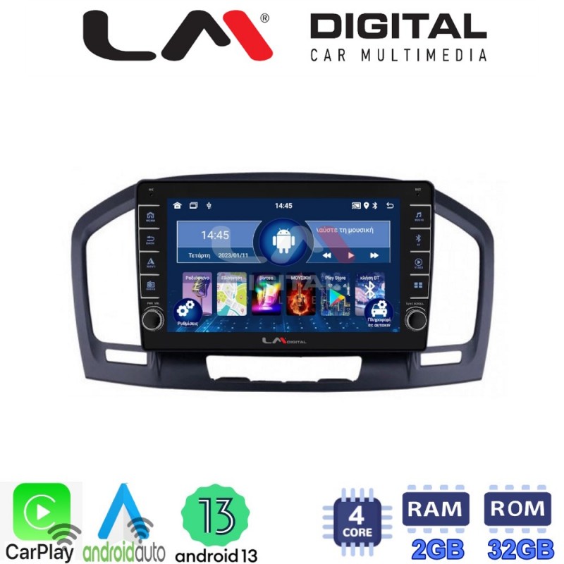 LM Digital - LM ZG4114 GPS Οθόνη OEM Multimedia Αυτοκινήτου για OPEL INSIGNIA 2007-2013 (CarPlay/AndroidAuto/BT/GPS/WIFI/GPRS)