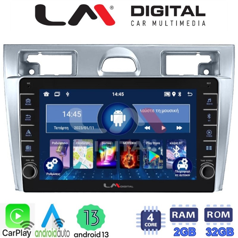 LM Digital - LM ZG4140 GPS Οθόνη OEM Multimedia Αυτοκινήτου για Ford Fiesta 2006 -&gt; 2008 (CarPlay/AndroidAuto/BT/GPS/WIFI/GPRS)